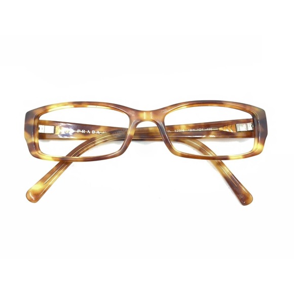 Prada VPR 19L 4BW-1O1 Tortoise Brown Eyeglasses Frames 52-16 135 Italy Designer - Picture 12 of 12